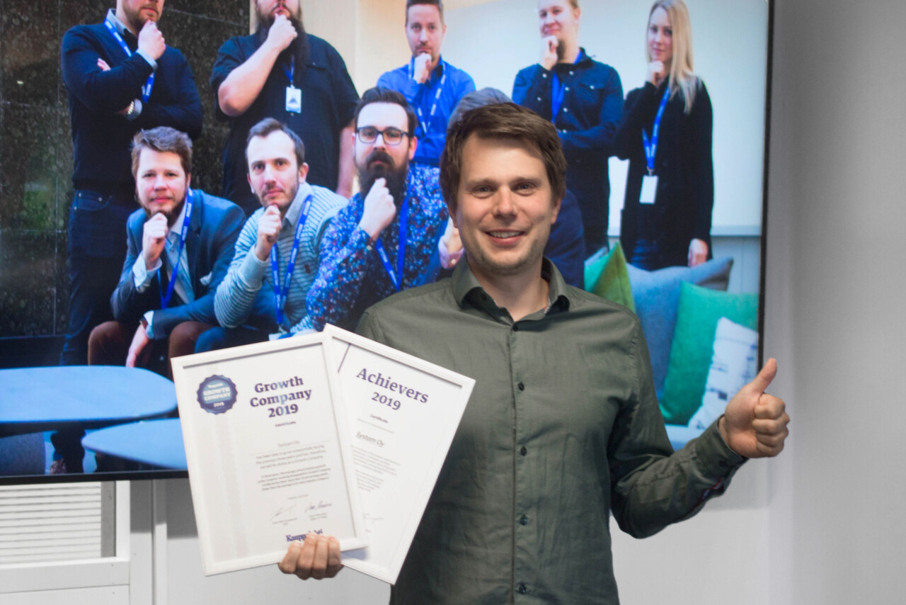 Olemme kasvuyritys ja menestyjä 2019