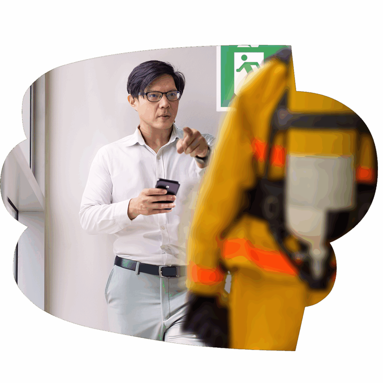 Evacuation view and instant emergency alerts