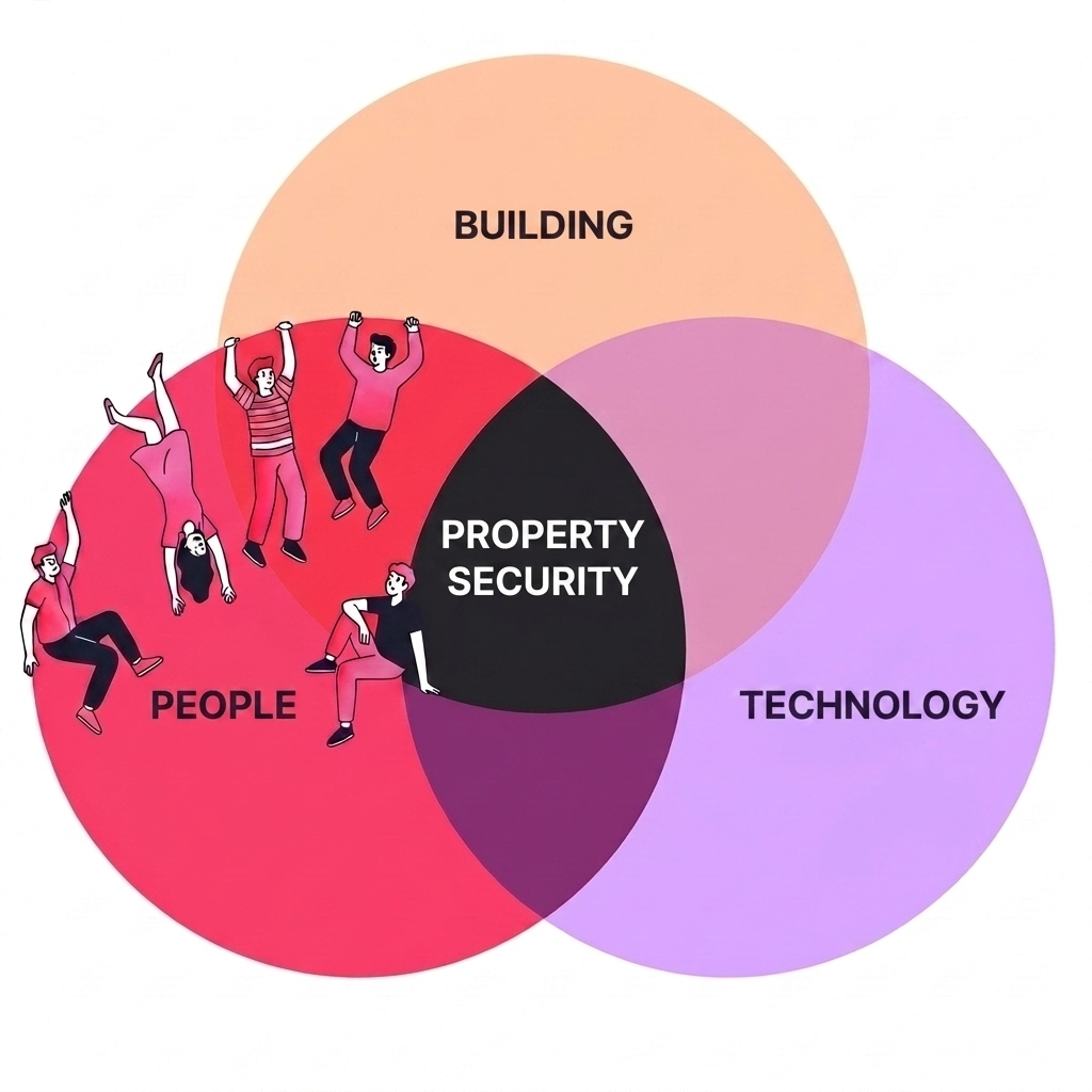 People determine the safety of a property